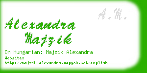 alexandra majzik business card